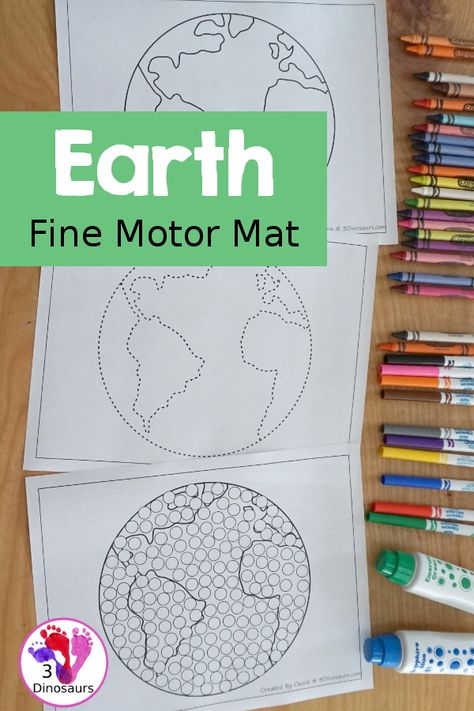 Earth Template Free Printable, Earth Template, Earth Printable, Earth For Kids, Earth Activities, Q Tip Painting, Beach Coloring Pages, 3 Dinosaurs, Geography For Kids