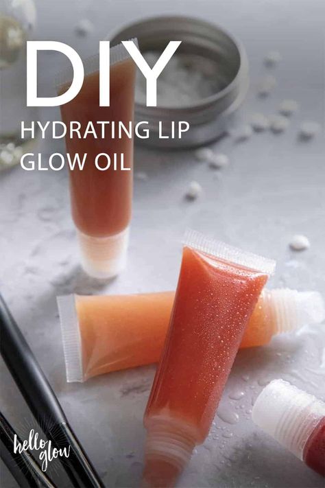 Give your lips a subtle glow with this hydrating DIY oil from Hello Glow