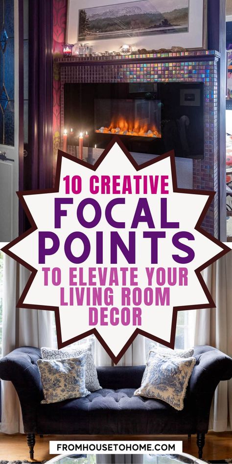 10 creative focal points to elevate your living room decor Focal Point Interior Design Living Spaces, Focal Point Living Room, Living Room Focal Point, Room Focal Point, Gorgeous Fireplaces, Sewing Room Storage, House To Home, Modern Contemporary Living Room, Trending Paint Colors