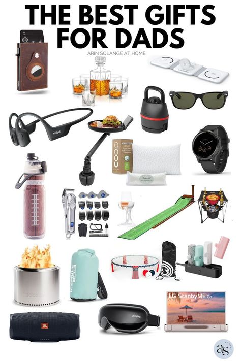 Here is the only gift guide you need for dads! Great gift ideas for the man in your life. Perfect for fathers day, christmas, birthdays, and more! Gift Ideas For Dads, Gifts From Amazon, Fathersday Crafts, Personalized Leather Wallet, Best Dad Gifts, Teen Life Hacks, Easter Gift Baskets, Best Gift Ideas, Father's Day Gifts