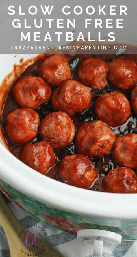 Gluten Free Recipes Uk, Slow Cooker Gluten Free, Gluten Free Meatballs Recipe, Gluten Free Cocktails, Gluten Free Meatballs, Cocktail Meatballs, Crazy Adventures, Awesome Appetizers, Crockpot Appetizers