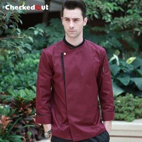 Burgundy Food, Waiter Uniform Design, Chef Coat Design, Barista Uniform, Chef Jackets Design, Waiter Uniform, Winter Meals, Restaurant Uniforms, Restaurant Service