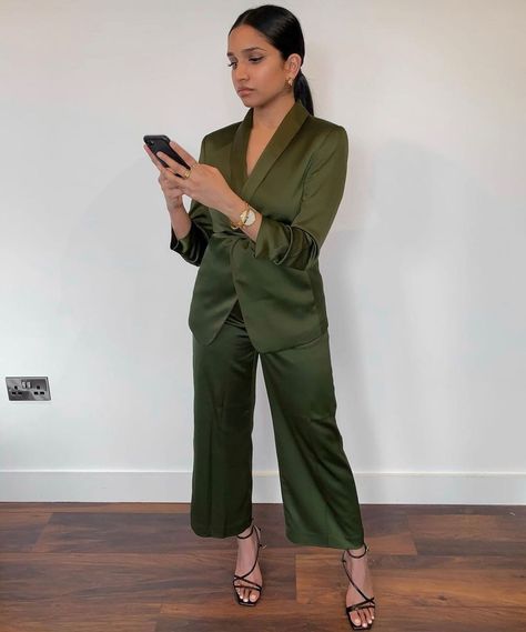 Olive Green Suit For Women, Green Suit For Women, Green Suit Women, Green Suits, Olive Green Suit, Women Suits, Suit For Women, Insta Pics, Green Suit