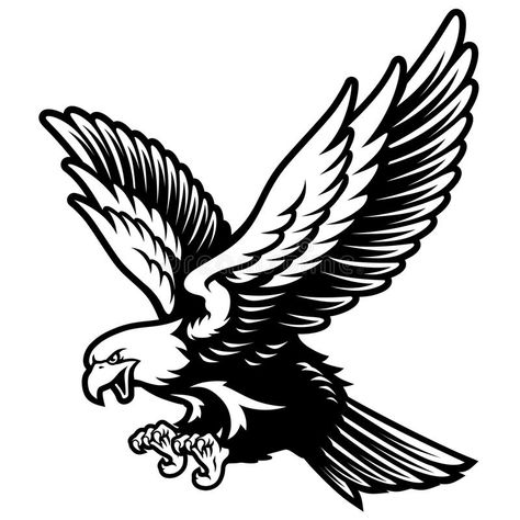 Hop Tattoo, Eagle Black And White, Motif Vector, Eagle Png, Eagle Silhouette, Eagle Face, Eagle Vector, Eagle Drawing, Open Wings