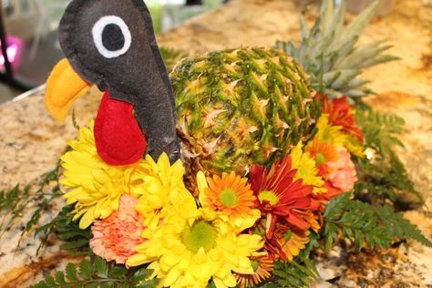 Share Thanksgiving 2017 on Kauai with your family at one of the many restaurants serving up your favorite Thanksgiving dinners. Felt Turkey Head For Pineapple Pattern, Pineapple Turkey Centerpiece, Pineapple Turkey, Turkey Head, Pineapple Centerpiece, Turkey For Thanksgiving, Thanksgiving Dinners, Diy Turkey, Turkey Hat