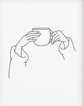 Line Art Design Coffee, One Line Art Coffee, Coffee Tattoo Minimalist, Simplistic Drawings, Canvas Line Art, Coffee Line Art, Minimalist Drawing, Line Art Design, Outline Art