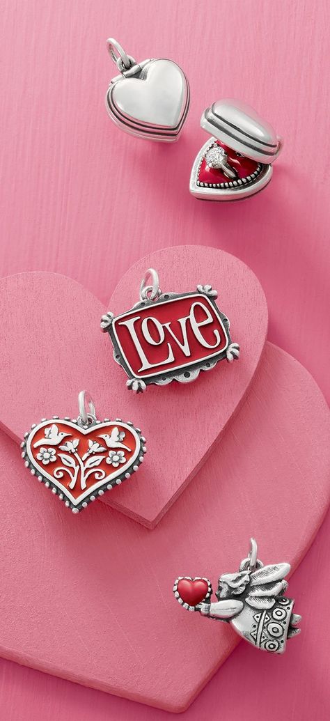 Enamel Say I Do Charm, Enamel Vintage Love Charm, Enamel Red Hearts in Bloom Charm and Enamel Love Angel Charm #JamesAvery #HeartCharms #HeartJewelry #SayIDo #EngagementCharm Dangle Rings, Charm Bracelets For Girls, James Avery Charms, Love Angel, Angel Charm, Charms For Bracelets, Bracelets And Necklaces, James Avery, Love Charms