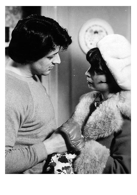 Rocky & Adrian Adrian Rocky, Rocky Adrian, Adrian Balboa, Rocky And Adrian, Rocky Stallone, Rocky 1976, Burgess Meredith, Talia Shire, Italian Stallion