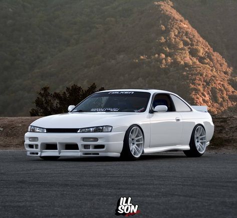 Nissan S14 Kouki, Kouki S14, S14 Kouki, In The Feels, Nissan 180sx, Silvia S13, Bone Stock, Nissan Silvia, White On White