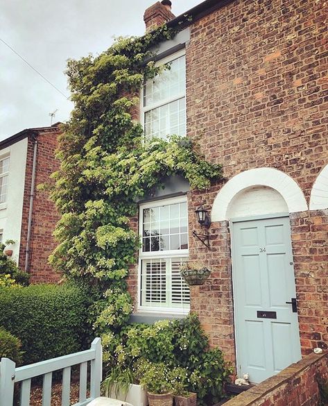 Terraced Front Door, Terrace Cottage, Front Door Apartment Decor, Apartment Front Door, Front Door Apartment, Edwardian House Exterior, Cupboard Doors Makeover, Porch Interior Design, Apartment Front Doors