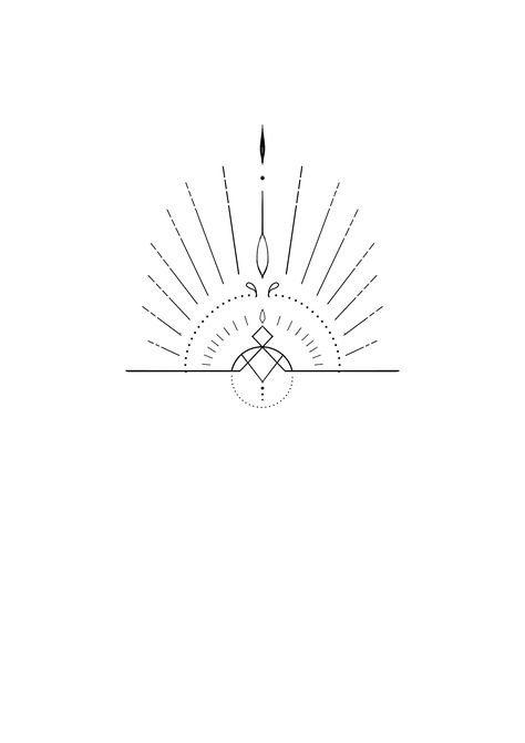 Radiate Tattoo, Rays Of Sunshine Tattoo, Ray Of Sunshine Tattoo, Sun Rays Tattoo Design, Sunshine Tattoo, Cuff Tattoo, Diamond Tattoos, Small Tattoos Simple, Sun Tattoos