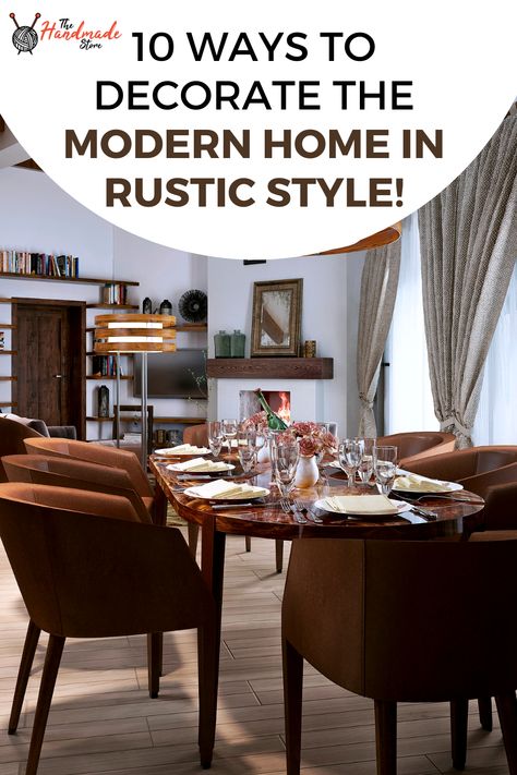 Rustic interior design is a relaxed and comfortable decorating style that evokes the impression of a simple country living. Modern Rustic Rugs, Modern Ranch House Decor, Modern Rustic House Interior, Rustic Luxe Decor, Modern Ranch Decor, Elegant Rustic Home Decor, Simple Country Living, Modern Rustic Home Decor, Rustic Interior Design