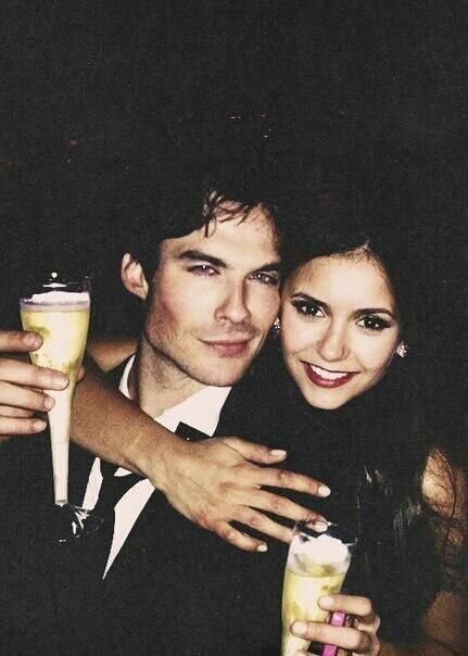 Nina Dobrev Ian Somerhalder, Ian Somerhalder, Nina Dobrev, A Photo, Drinks