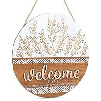 Welcome Hanging Sign, Front Door Wall Decor, Welcome Hanging, Door Wall Decor, Farmhouse Outdoor, Welcome Door Signs, Wooden Welcome Signs, Wooden Hanger, Porch Garden