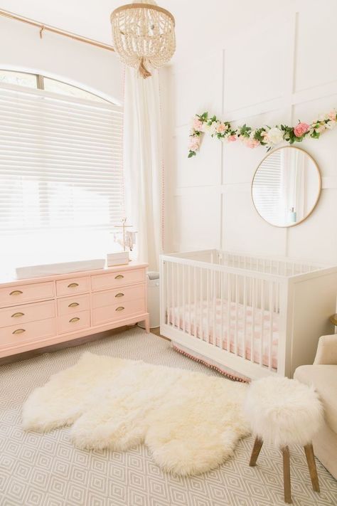 Baby Bedroom Furniture, Room Wallpaper Designs, Girl Nursery Wallpaper, Girls Bedroom Sets, Girls Bedroom Wallpaper, Girls Room Wallpaper, Nursery Room Design