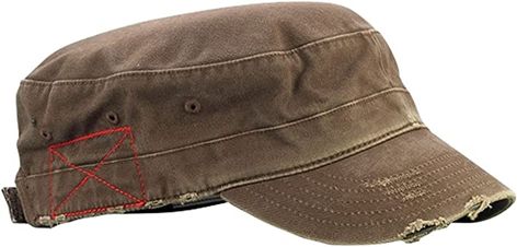 Amazon.com: Mega Cap Cotton Distressed Washed Cadet Cap (Brown) : Clothing, Shoes & Jewelry Cadet Cap Outfit, Cadet Hat Outfit, Men’s Accessories, Hats Png, Cap Aesthetic, Baseball Hat Style, Brown Clothing, Distressed Cap, Cadet Hat