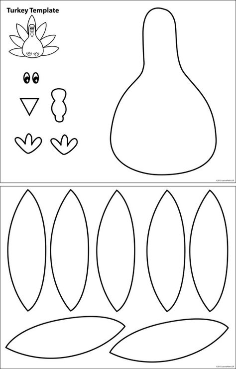 Turkey Template, Thanksgiving Crafts Preschool, Easy Thanksgiving Crafts, November Crafts, Thanksgiving Projects, Turkey Crafts, Thanksgiving Preschool, Thanksgiving Art, Turkey Craft