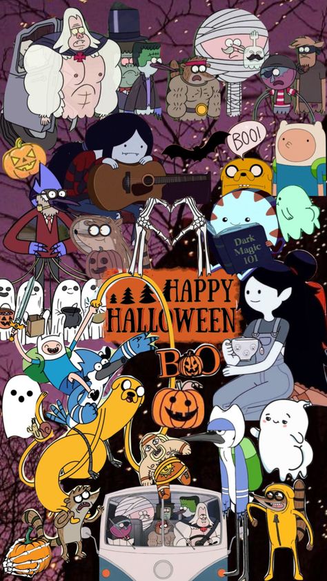 #halloween #fallmood #regularshow #adventuretime #cartoon #fallvibes Halloween Adventure Time Wallpaper, Adventure Time Halloween Wallpaper, Regular Show Halloween, Halloween Adventure Time, Cartoon Network Halloween, Adventure Time Halloween, Spooky Wallpaper, Melody Wallpaper, Adventure Time Wallpaper