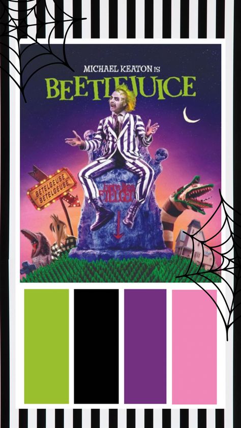 Halloween color palette
Beetlejuice theme
Halloween Halloween Color Palette, Movie Color Palette, Yarn Color Combinations, Beetlejuice Movie, Beetlejuice Halloween, Halloween Decor Diy, Villa Rosa, Color Design Inspiration, Beetle Juice