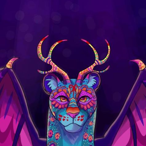 Indigo on Instagram: "Drew an alebrije for my art internship. Alebrijes are basically animal mashups inspired by mexican folkart #alebrije #alebrijes #alebrijeart #mexicanfolkart #animals #animalart" Alebrijes Drawing, Alebrije Drawing, Alebrijes Illustration, Alebrije Illustration, Dog Alebrije Tattoo, Alebrije Painting, Animal Mashups, Snake Alebrije, Spanish Projects