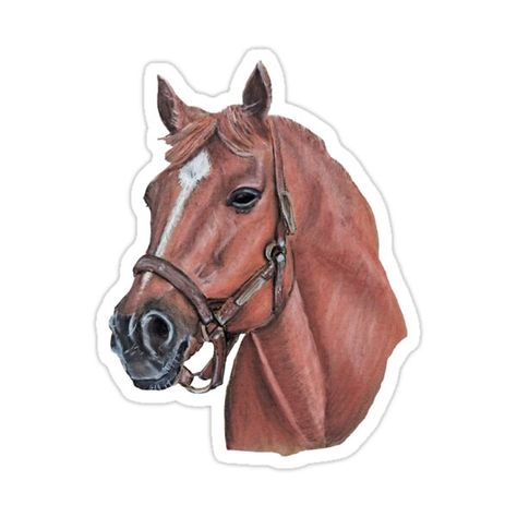 Decorate laptops, Hydro Flasks, cars and more with removable kiss-cut, vinyl decal stickers. Glossy, matte, and transparent options in various sizes. Super durable and water-resistant. Secretariat, "Big Red" Triple crown winner. Charcoal and pastel drawing by the artist. Foto Still Life, Deer Cartoon, Funny Laptop Stickers, Spring Racing Carnival, Red Race, Spring Horse, Sticker Design Inspiration, طابع بريدي, Race Horse