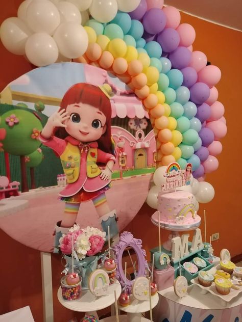 Rainbow Ruby Birthday Theme, Ruby Cake, Rainbow Ruby, Rainbow Theme Party, Gender Reveal Decorations, Rainbow Theme, 7th Birthday, Cake Decoration, Birthday Theme