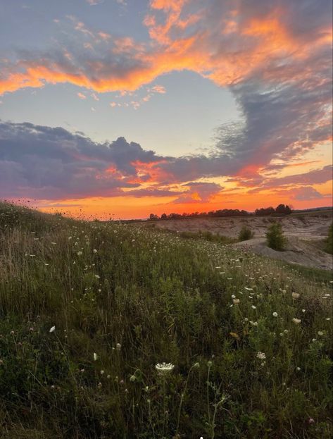 Elliecore Aesthetic, Kaylacore Aesthetic, Grace + Core + Aesthetic, Drømme Liv, Flower Meadow, Aesthetic Flower, Pretty Landscapes, Sunset Aesthetic, Pretty Sky