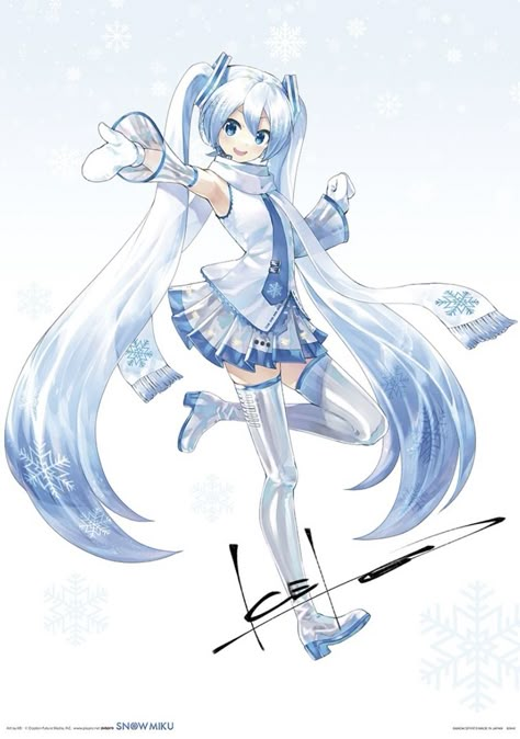 Miku Versions, Snow Hatsune Miku, Miku Hatsune Kawaii, Miku Designs, Miku Figure, Sakura Miku, Snow Miku, Miku Chan, Miku Vocaloid