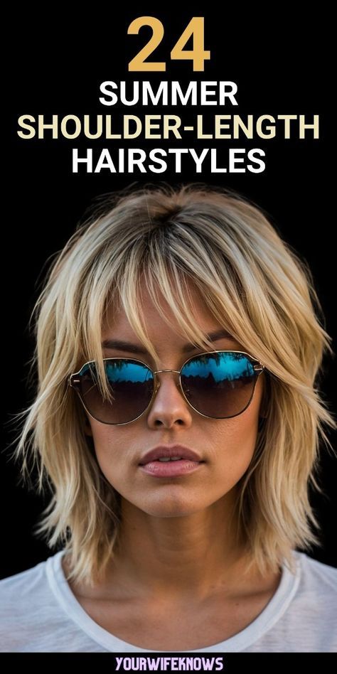 Women Haircuts For Oval Face, Haircut Styles For Short Hair For Women, Haircuts For High Hairline Women, Your Wife Knows Hair, Yourwifeknows Hair, Shoulder Layered Haircuts Mid Length, Hair Cuts Trends 2024, Face Framing Shag Haircut, Shoulder Length Hair Lots Of Layers