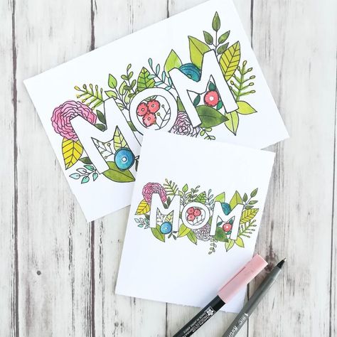 Free, Printable Mother's Day Cards She'll Love Mothers Day Cards Printable, Diy Mother's Day Crafts, Mother's Day Printables, Free Printable Cards, Happy Mother's Day Card, Mother's Day Cards, Mothers Day Crafts For Kids, Mom Cards, Mother's Day Diy