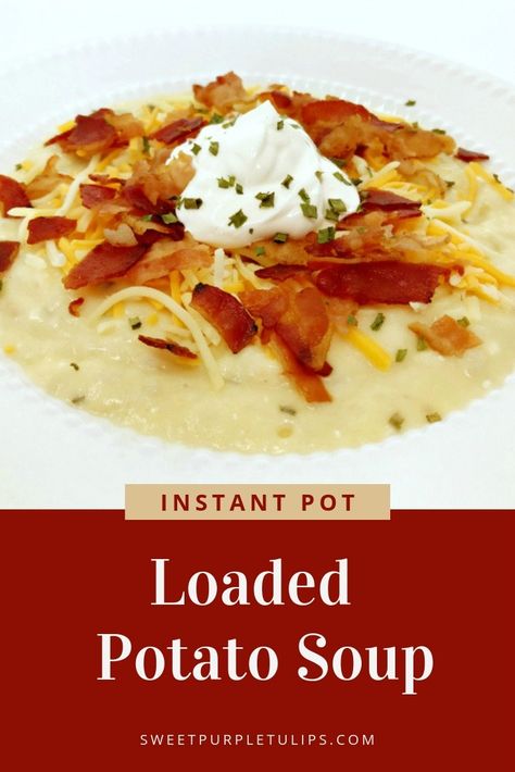 Frozen Hashbrowns, Cheesy Potato Soup, Pressure Cooking Today, Loaded Potato Soup, Loaded Baked Potato, Loaded Baked Potato Soup, Baked Potato Soup, Turkey Soup, Loaded Potato