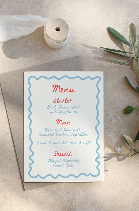 Customize and print your own menus for a creative and unique table! Tomato Girl, Wellness Club, Winter Vegetables, Holiday Menus, Unique Table, Wedding Menu Cards, Menu Card, Easy Craft Projects, Unique Tables