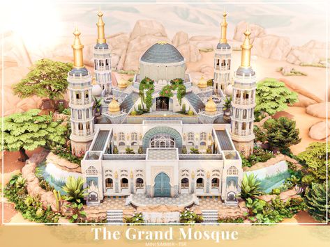 Sims 4 Malaysia Cc, Sims 4 Chateau Cc, Sims 4 Islam Cc, Sims 4 Cc Castle, Sims 4 Muslim Cc, Arabian Palace, Moroccan Palace, Sims4 Build, Sims Lots