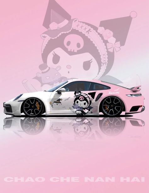 Kuromi Items, Kuromi Car, Gtr 35, Fastest Car, Pink Motorcycle, Hello Kitty Car, Car Modified, Car Quotes, Fancy Clothes