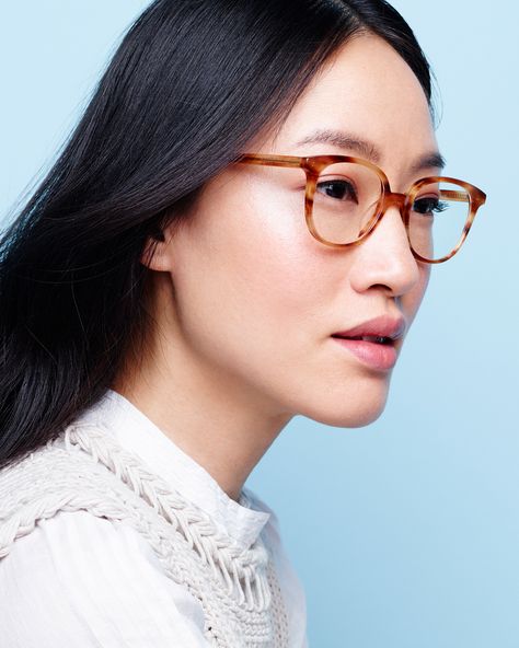 We are excited to announce our latest eyeglasses, now available in Low Bridge Fit. Learn more and then get started with our free Home Try-On program to find your perfect pair today! Asian Glasses, Glasses Portrait, Low Nose Bridge, High Cheekbones, Wide Face, Cute Glasses, Warby Parker, Cool Sunglasses, Nose Bridge