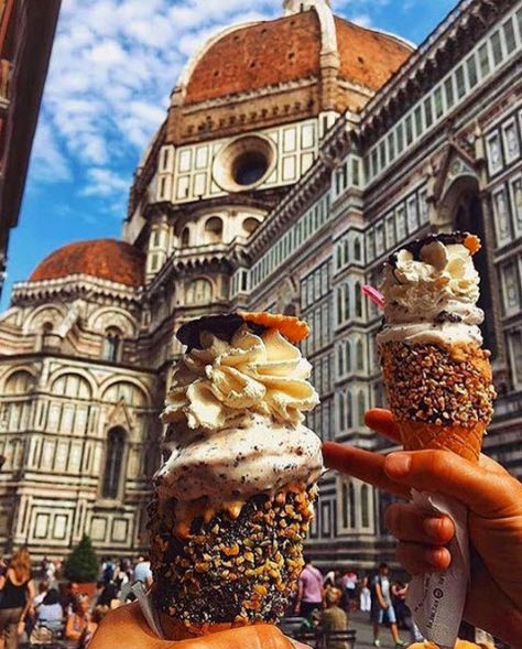 Gelato!! #Food #Travel #Italy #Gelato Gelato Florence, Rich Vacation, Love And Gelato, Milan Travel, Italy Tourism, Florence Italy Travel, Best Of Italy, Italy Tours, Honeymoon Travel