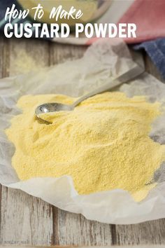 Easy Custard Recipe, Custard Powder Recipes, Dehydrated Recipes, Custard Recipe Easy, How To Make Custard, Cold Desert, Easy Custard, Culinary Tips, Powdered Food Coloring