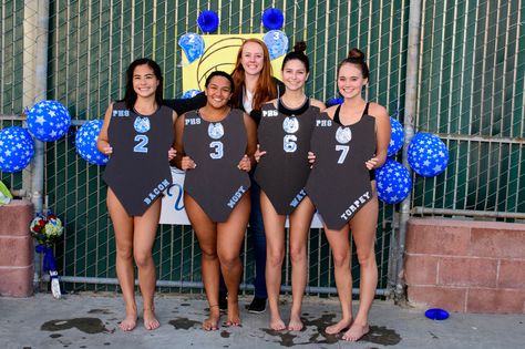 Senior Night Ideas Swimming, Senior Night Posters Water Polo, Swim Senior Night, Senior Night Gift Ideas Swimming, Swim Team Senior Night, Senior Night Swim, Waterpolo Senior Night Posters, Senior Night Swim Team, Swim Senior Night Posters