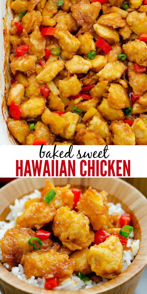 Sweet Hawaiian Chicken, Hawaiian Chicken, Hawaiian Food, Dinner Food, Best Chicken Recipes, Chicken Dinner Recipes, Honolulu, Chicken Dinner, Family Dinner