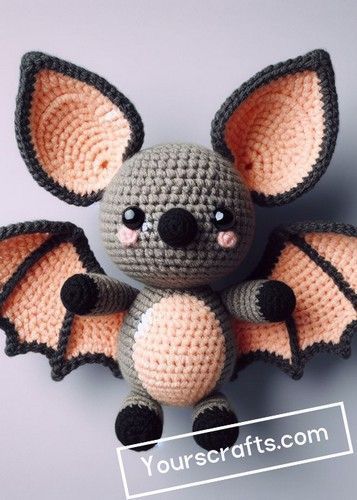 Free Crochet Bat Amigurumi Free Idea #CrochetIdeas, #CrochetArt Easy Crochet Bat Free Pattern, Amigurumi Characters Free Pattern, Crochet Bat Wings Free Pattern, Bat Amigurumi Free Pattern, Free Crochet Bat Pattern, Crochet Wings Free Pattern, Crochet Bat Pattern Free Amigurumi, Bat Crochet Pattern Free, Crochet Bat Wings