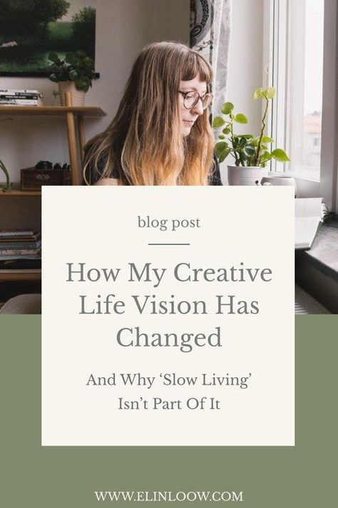 It’s almost a year since I went full-time with my creative business. It’s been a big year, beautiful, challenging, life-changing. With the decision to pursue self-employed life, so much changed and at some point during the first year, my vision started to feel a little outdated. I could sense my inner creative direction developing, shifting, morphing. Living A Creative Life, Live My Life, Life Vision, Science Degree, Art Therapy Activities, Blog Video, Life Philosophy, Slow Life, Writing Life