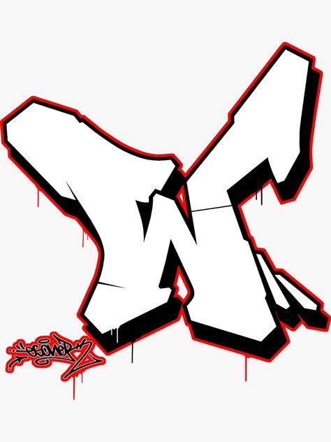 "LETTER W BY ESONE URBAN GRAFFITI STREET STYLE " Sticker for Sale by GraffitiBomberZ | Redbubble Graffiti Letters Styles, Cool Skull Drawings, Graffiti Lettering Alphabet, Juice Rapper, Graffiti Art Letters, Lettering Styles Alphabet, Tattoo Lettering Design, Fancy Writing, 13 Tattoos