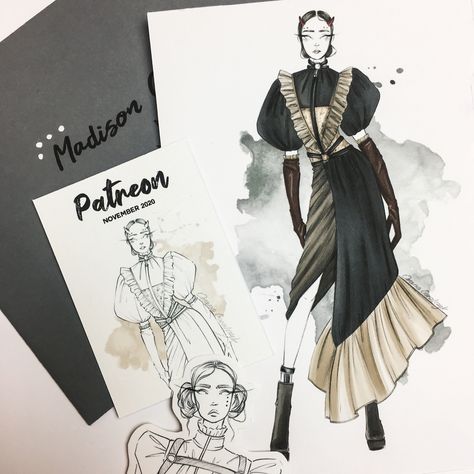 Portfolio Tips, Prints Fashion, Patreon Logo, Fashion Design Drawings, They Live, Fashion Illustrations, New Generation, Fashion Sketches, Designs To Draw