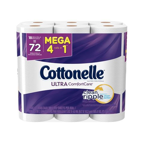 PRICES MAY VARY. 3X Stronger - Per toilet paper sheet versus the leading national bath tissue value brand Superior Clean - Cottonelle Bath Tissue is soft, strong and effective to give you a Superior Clean 3X Thicker - Per toilet paper sheet versus the leading national bath tissue value brand Cottonelle Ultra ComfortCare 18 Mega Rolls, Soft Toilet Paper (Pack of 2) Best Toilet Paper, Flushable Wipes, Bathroom Tissue, Toilet Tissue, Septic System, Septic Tank, Paper Rolls, Toilet Paper Roll, Paper Pack