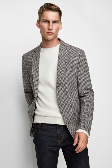 Men's Blazers | New Collection Online | ZARA Australia Casual Blazer Outfits Men, Zara Men Outfits, Outfit Hombres, Mens Business Casual, Blazers For Men Casual, Men's Backpacks, Black Outfit Men, Blazer Outfits Men, Western Outfits Men