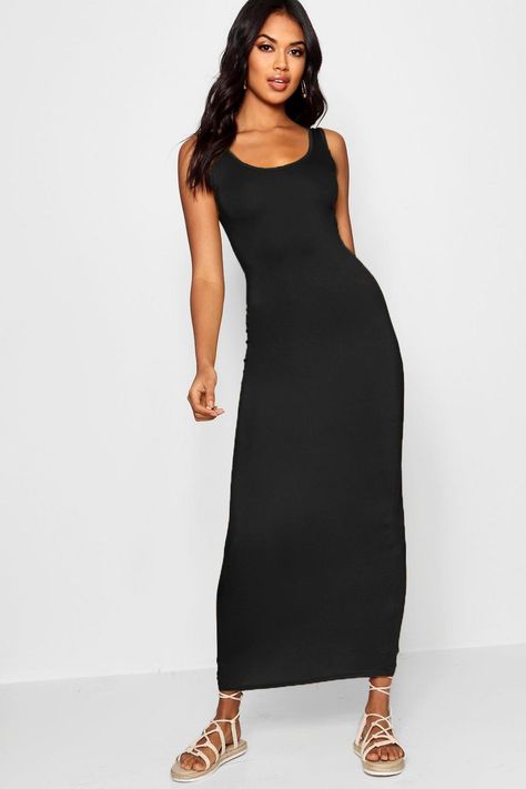 Maxi Dress | Boohoo Dress With Flats, Latest Maxi Dresses, Floor Length Maxi Dress, Maxi Dress Designs, Maxi Dress Collection, Ribbed Maxi Dress, Strappy Maxi Dress, Draped Midi Dresses, Maxi Jersey Dress