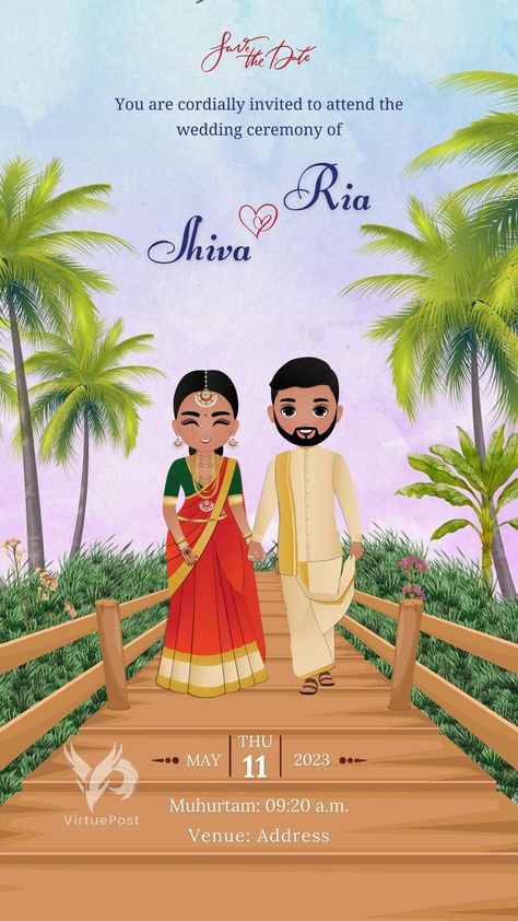 Bride Fashion Illustration, Hindu Wedding Invitations, Wedding Entrance Decor, Wedding Invitation Video, Wedding Entrance, Indian Wedding Photos, Indian Wedding Invitations, Destination Wedding Invitations, Tie The Knot