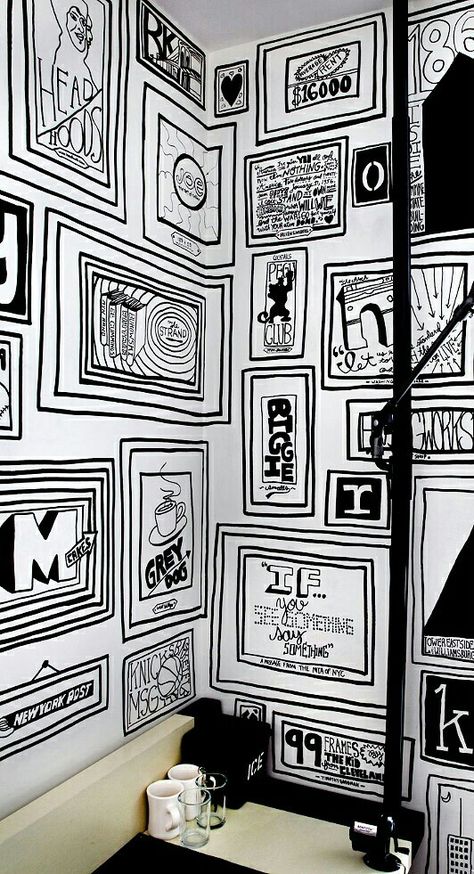 Timothy Goodman, Deco Originale, Ace Hotel, Wall Drawing, Wall Paint Designs, Mural Wall Art, Digital Signage, Wall Graphics, Mural Art