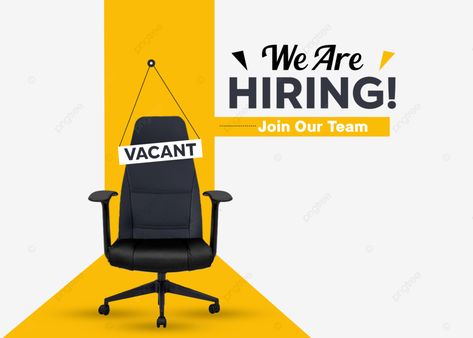 Creative Hiring Ads Ideas, We Are Hiring Design, Marketing Post Design, We Are Hiring Poster, Chair Png, Hiring Ad, Ms Glow, Hiring Poster, Typography Shirt Design