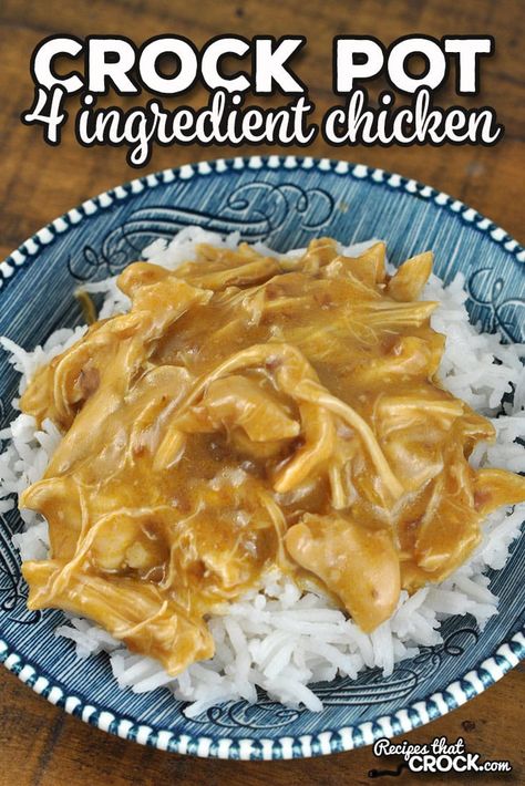 If you are looking for a flavorful chicken dish, check out this 4 Ingredient Crock Pot Chicken. As an added bonus, it is easy to put together too! Crockpot Chicken Tenderloins, Chicken Tenders Crockpot, Chicken Recipes Crock Pot, Chicken For Two, 4 Ingredient Chicken, Crock Pot Chicken Recipes, Tenderloin Recipes Crockpot, Mini Crockpot Recipes, Recipes Crock Pot